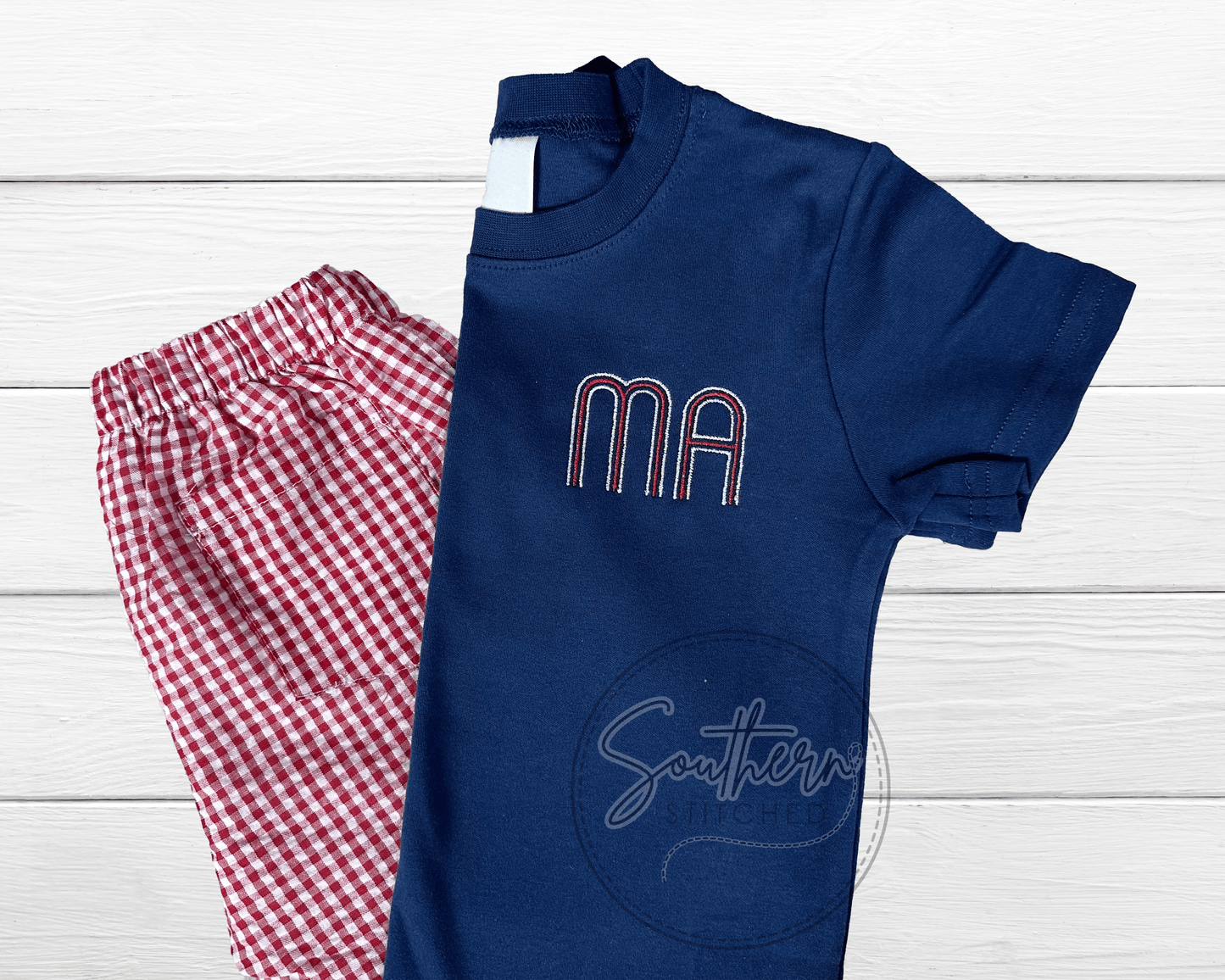 4th of July Toddler Monogrammed Tee