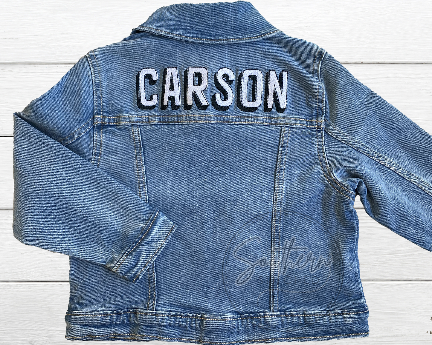 Layne Embroidered Toddler Denim Jacket