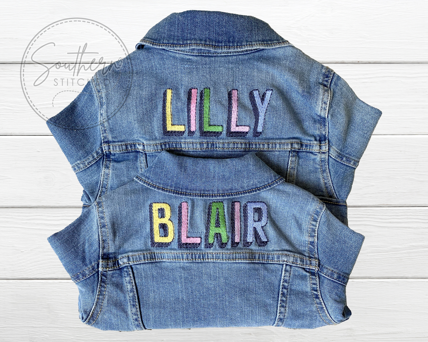 Layne Embroidered Toddler Denim Jacket