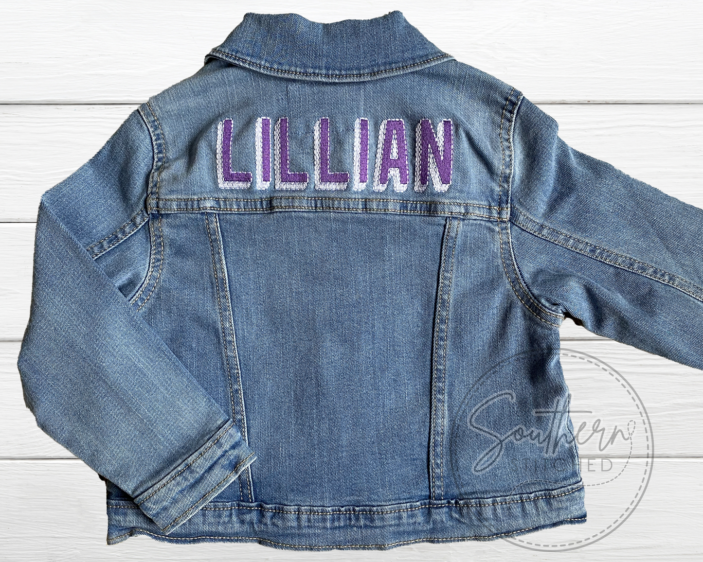 Layne Embroidered Toddler Denim Jacket