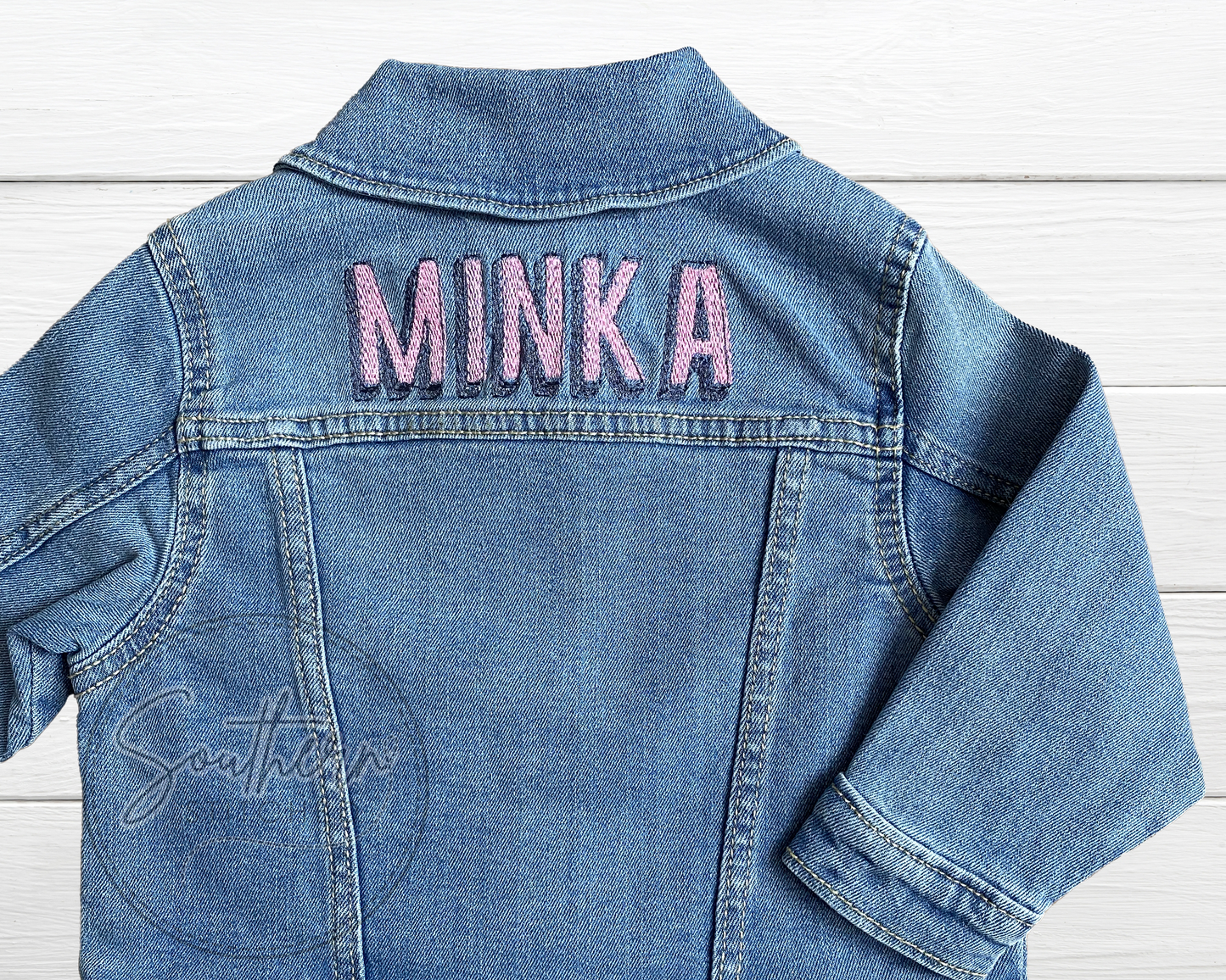 Layne Embroidered Toddler Denim Jacket